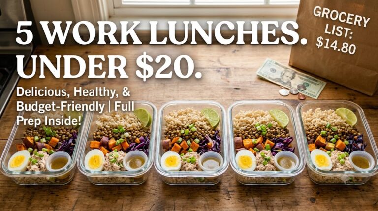 5 healthy and budget-friendly work lunch meal prep containers under 20 dollars