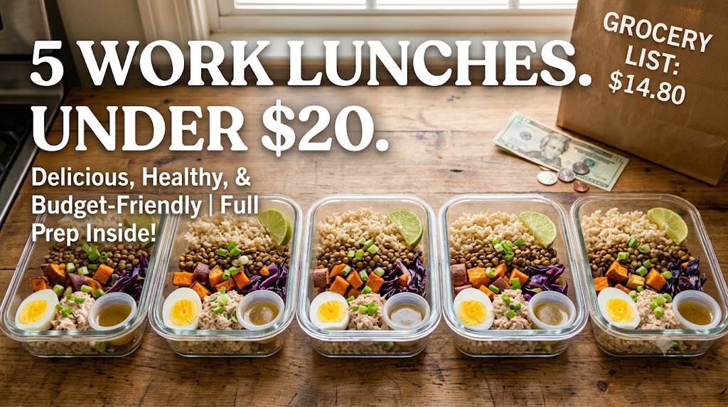 5 healthy and budget-friendly work lunch meal prep containers under 20 dollars
